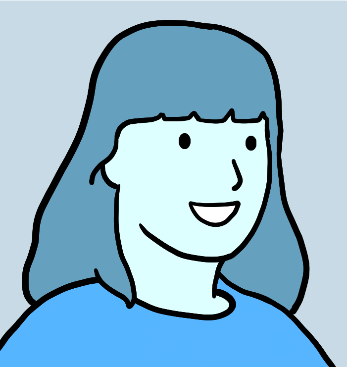 Cartoon of Katharina Franke
