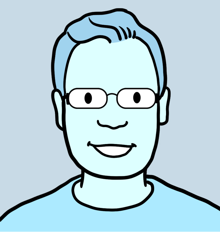 Cartoon of Nick Kocher